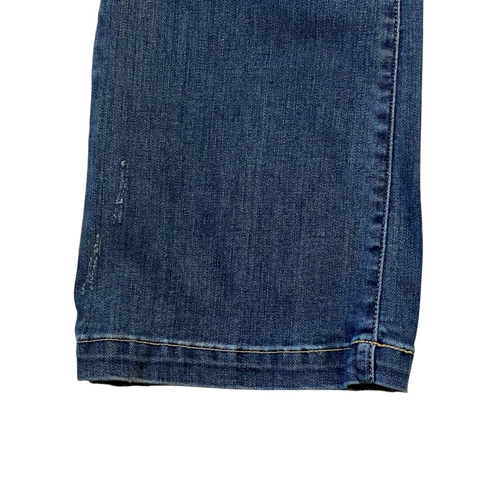 JUDY BLUE Slim Boot Cut Jeans Braided Belt Loops Lightly Distressed Womens 13/31 - Picture 7 of 14